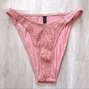 South Beach Brazillian cut Bikini Bottom, coral color